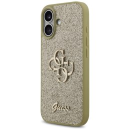 Guess Fixed Glitter Big 4G - Etui iPhone 17 (złoty)
