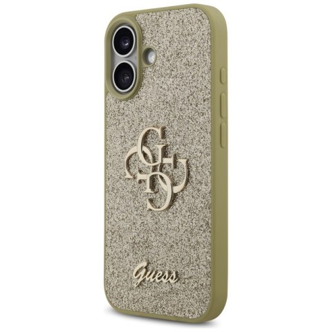 Guess Fixed Glitter Big 4G - Etui iPhone 17 (złoty)