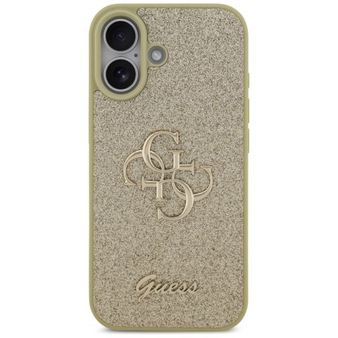 Guess Fixed Glitter Big 4G - Etui iPhone 17 (złoty)