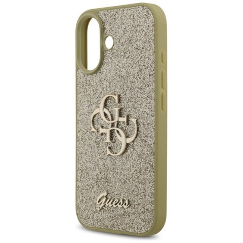 Guess Fixed Glitter Big 4G - Etui iPhone 17 (złoty)