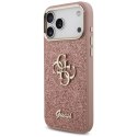 Guess Fixed Glitter Big 4G Metal Frame - Etui iPhone 17 Pro Max (różowy)