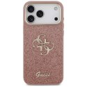Guess Fixed Glitter Big 4G Metal Frame - Etui iPhone 17 Pro Max (różowy)