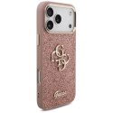 Guess Fixed Glitter Big 4G Metal Frame - Etui iPhone 17 Pro Max (różowy)