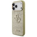 Guess Fixed Glitter Big 4G Metal Frame - Etui iPhone 17 Pro Max (złoty)