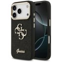 Guess Fixed Glitter Big 4G Metal Frame - Etui iPhone 17 Pro (czarny)