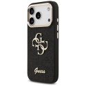 Guess Fixed Glitter Big 4G Metal Frame - Etui iPhone 17 Pro (czarny)