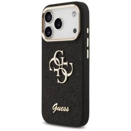 Guess Fixed Glitter Big 4G Metal Frame - Etui iPhone 17 Pro (czarny)