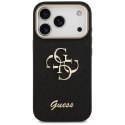 Guess Fixed Glitter Big 4G Metal Frame - Etui iPhone 17 Pro (czarny)