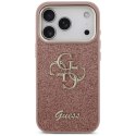 Guess Fixed Glitter Big 4G Metal Frame - Etui iPhone 17 Pro (różowy)