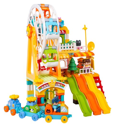 Klocki Konstrukcyjne Wesołe Miasteczko 235el.