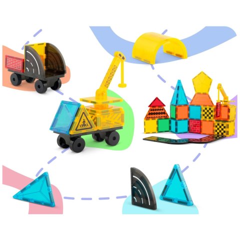 Klocki magnetyczne edukacyjne konstrukcyjne 72 szt RK-780 Ricokids