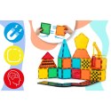 Klocki magnetyczne edukacyjne konstrukcyjne 72 szt RK-780 Ricokids