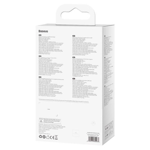 Ładowarka sieciowa / listwa zasilająca Baseus GaN3 Pro 2x USB + 2xUSB-C + AC, 100W (czarna)