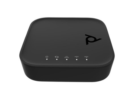 Poly Adapter VoIP ATA 402 2FXS z portem głosowym, otwartym protokołem SIP z zasilaczem
