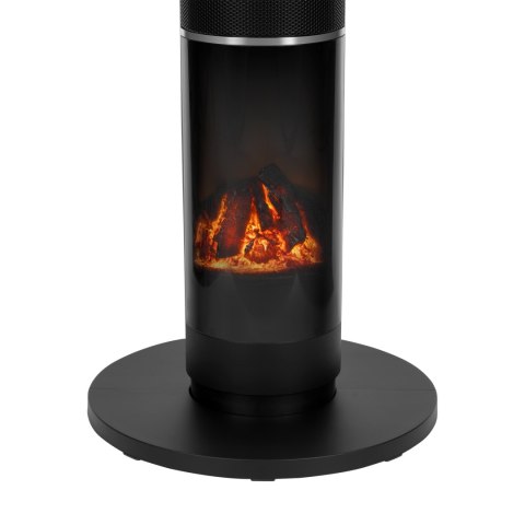Termowentylator kolumnowy PTC Teesa z funkcją imitacji kominka