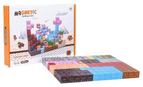 Zestaw Kostek, Klocków Magnetycznych 117el.