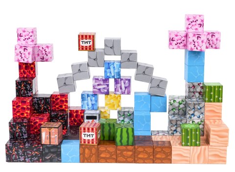 Zestaw Kostek, Klocków Magnetycznych 117el.