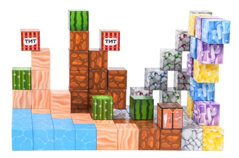 Zestaw Kostek, Klocków Magnetycznych 88el.