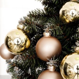 Bombki choinkowe szklane złote 4/5/6 cm 34 szt.