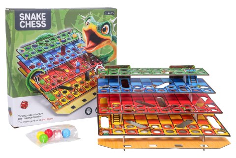 Gra Planszowa 3D Wąż Drabiny