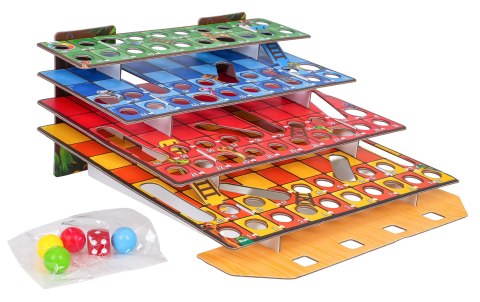 Gra Planszowa 3D Wąż Drabiny