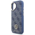 Guess 4G Strass Logo MagSafe - Etui iPhone 17 (niebieski)