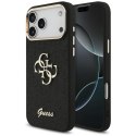 Guess Fixed Glitter Big 4G Metal Frame - Etui iPhone 17 Pro Max (czarny)