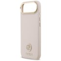 Guess Grained Strass Logo MagSafe - Etui iPhone Air (różowy)