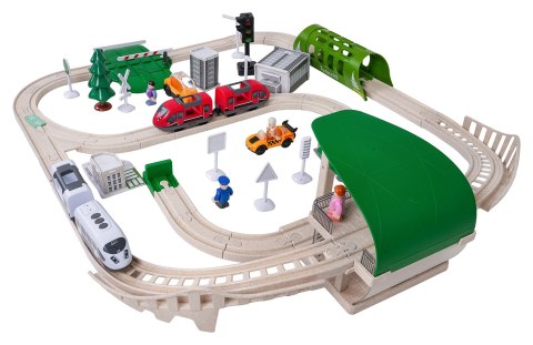 Kolejka Miasto z Funkcją Świateł i Dźwięku 80el.