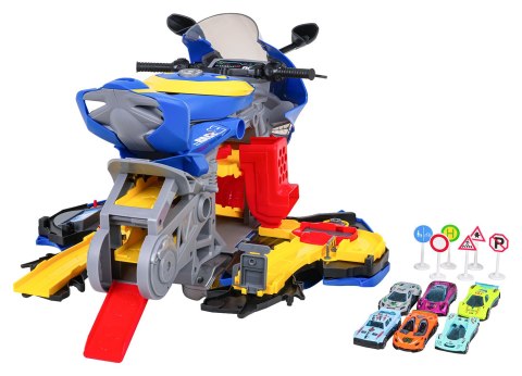 MEGA Parking z Funkcją Dymu Motocykl