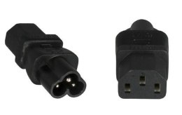 Microconnect PE613AD adapter wtyczek zasilających C6 C13 Czarny