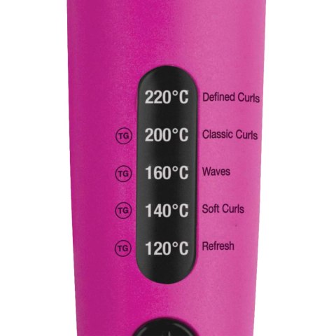REVLON EASY HEAT CURLER RVIR1196E Lokówka, 5 stopni regulacji temperatury, różowa