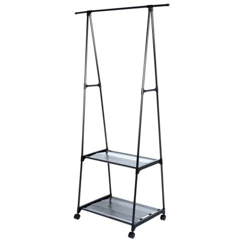 Wieszak Stojak na Ubrania Metalowy Podłogowy Pojemny na Kółkach VILDE 160cm