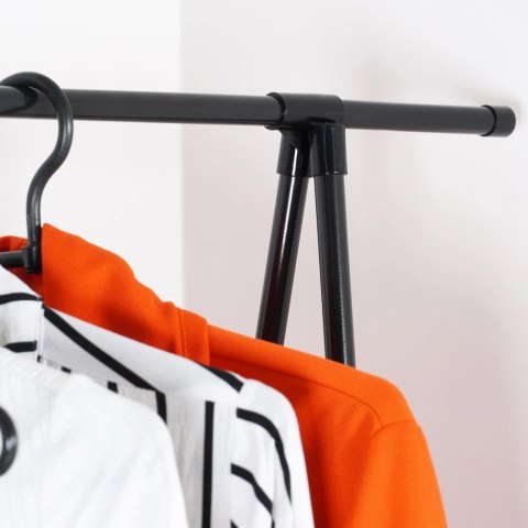 Wieszak Stojak na Ubrania Metalowy Podłogowy Pojemny na Kółkach VILDE 160cm