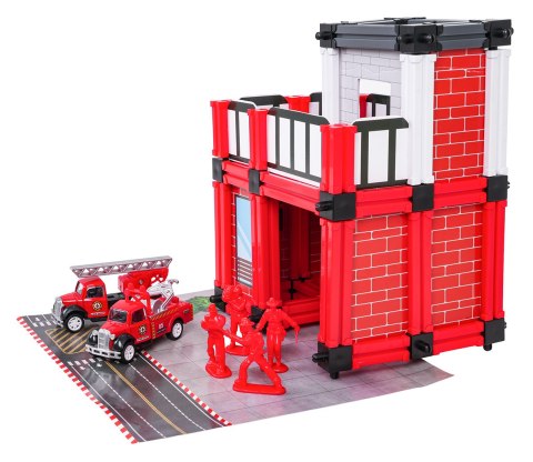 Zestaw Garaż Straż Pożarna + Akcesoria i Figurki