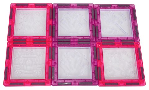 Zestaw Klocków Magnetycznych Do Malowania Różowa Księżniczka 126el.