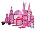 Zestaw Klocków Magnetycznych Różowy Zamek Księżniczki 58el.