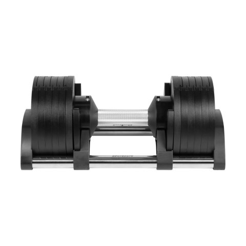 Hantel żeliwny regulowany automat 24 kg, skok co 2kg, REBEL ACTIVE