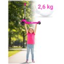 Hulajnoga trójkołowa dla dzieci balansowa świecąca w ciemności Ricokids Jelly - różowa