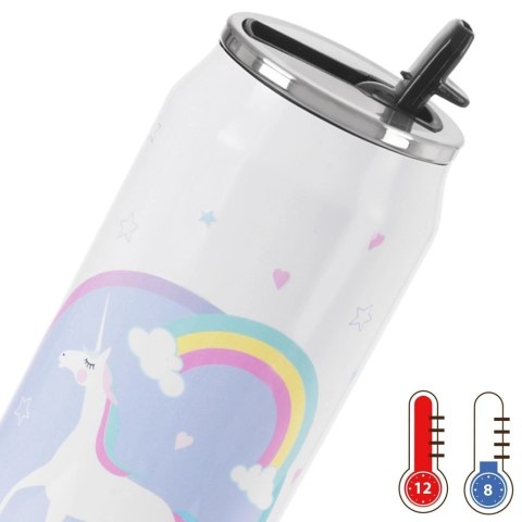 Kubek Termiczny Puszka 500 ml ORION Jednorożec Stal Nierdzewna Szczelny