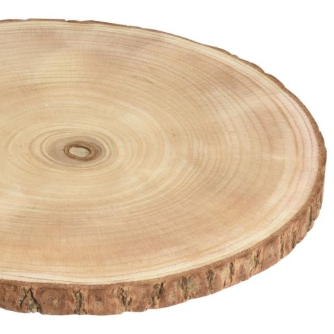 Podstawka Taca Plaster Drewna Naturalna 35 x 2,5 cm VILDE Ozdoba Boho