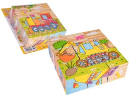 Klocki Drewniane Dla Najmłodszych Edycja Pojazdy