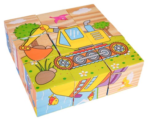 Klocki Drewniane Dla Najmłodszych Edycja Pojazdy