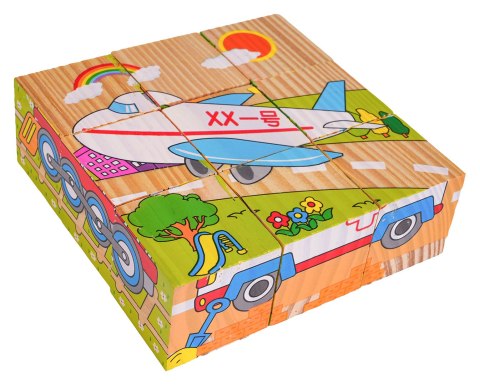 Klocki Drewniane Dla Najmłodszych Edycja Pojazdy