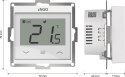 ENGO Controls E55-W - Internetowy, podtynkowy regulator temperatury do ramki 55x55, Wi-F
