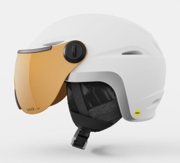 Kask zimowy damski GIRO ESSENCE MIPS matte white / VIVID copper roz. S (52-55.5 cm) (NEW 2025/2026)