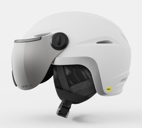 Kask zimowy damski GIRO ESSENCE MIPS matte white / silver flash roz. M (55.5-59 cm) (NEW 2025/2026)