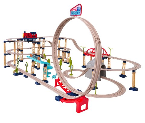 MEGA Zestaw Tor dla Pociągów 146el. + Akcesoria