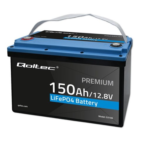 Qoltec Akumulator LiFePO4 Litowo-Żelazowo-Fosforanowy | 12.8V | 150Ah | 1920Wh| BMS