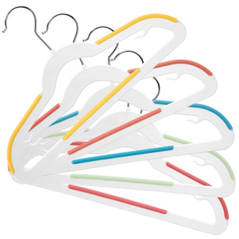 Wieszaki dziecięce KIDSI komplet 10 sztuk wielokolorowe